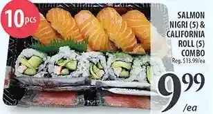Al Premium Food Mart Salmon nigri & california roll combo offer