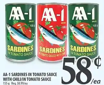 Al Premium Food Mart Aa-1 sardines in tomato sauce with chili/in tomato sauce offer