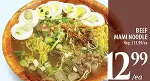 Al Premium Food Mart Beef mami noodle offer