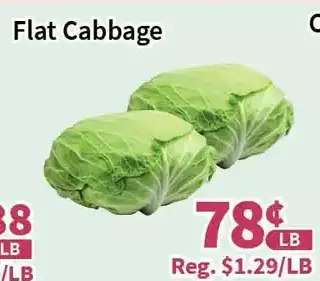 Blue Sky Supermarket Flat cabbage offer