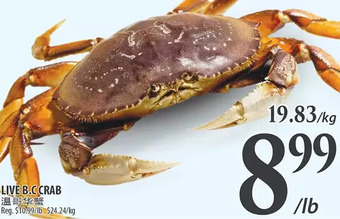 Al Premium Food Mart Live b.c crab offer