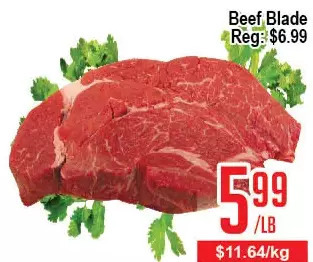 Skyland Foodmart Beef blade offer