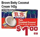 Brown betty coconut cream
