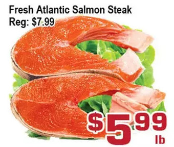 Top Food Supermarket Fresh atlantic salmon steak offer