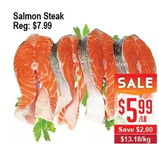 Skyland Foodmart Salmon steak offer
