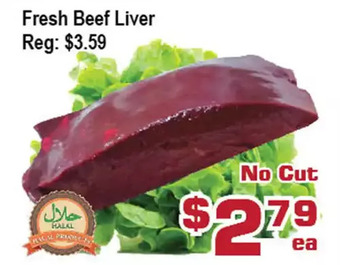 Top Food Supermarket Fresh beef liver offer