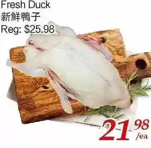 Tone Tai Supermarket Fresh duck offer