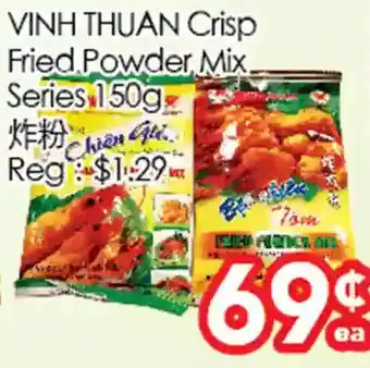 Superking Supermarket Vinh thuan crisp fried powder mix series offer