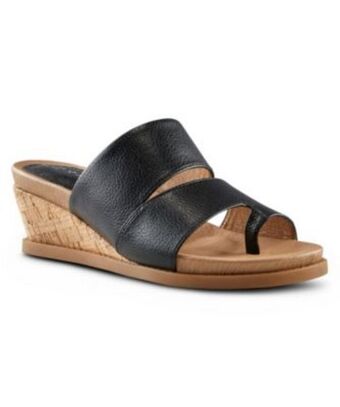 Mark's Women's whitley cork wedge mule sandals - black offer