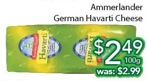 Ample Food Market Ammerlander german havarti cheese offer