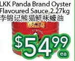 Ample Food Market Lkk panda brand oyster flavoured sauce offer
