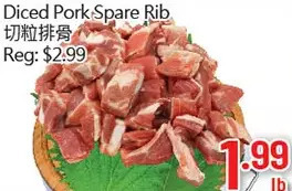 Hong Tai Supermarket Diced pork spare rib offer