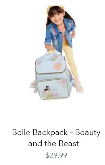 Belle backpack - beauty and the beast