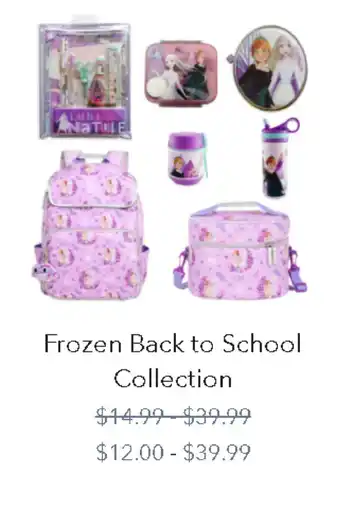 Disney Store Frozen back to school collection offer