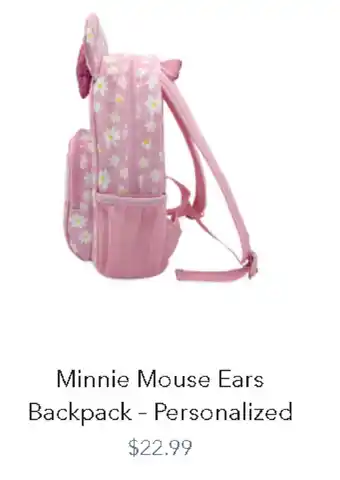 Minnie mouse ears backpack - personalized