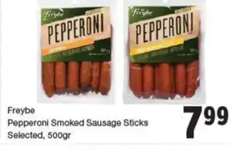 Quality Foods Freybe pepperoni smoked sausage sticks selected offer
