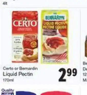 Quality Foods Liquid pectin offer