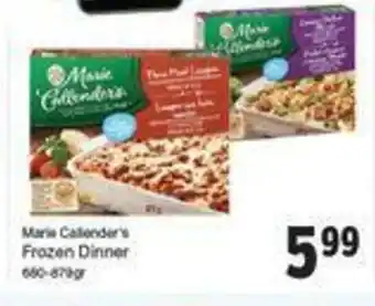 Quality Foods Frozen dinner offer