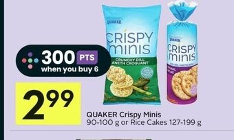 IGA QUAKER Crispy Minis 90-100 g offer