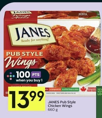 IGA JANES Pub Style Chicken Wings 660 g offer