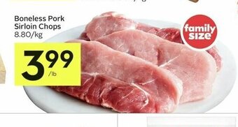 IGA Boneless Pork Sirloin Chops offer