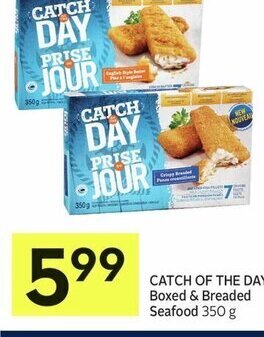 IGA CATCH OF THE DAY Boxed & Breaded Seafood 350 g offer