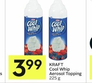 IGA KRAFT Cool Whip Aerosol Topping 225 g offer