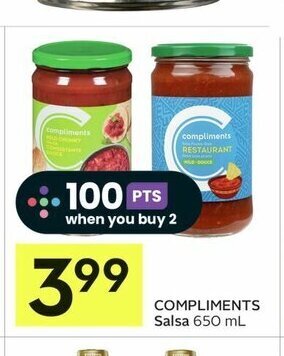 IGA COMPLIMENTS Salsa 650 mL offer