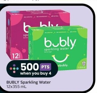 IGA BUBLY Sparkling Water 12x355 mL offer
