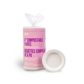 Staples Perk compostable paper plates, 6, white, 250 pack offer