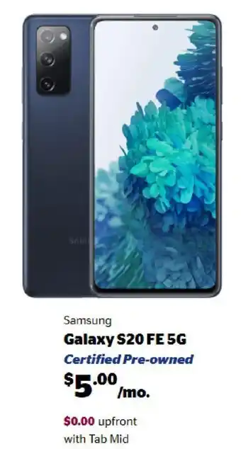 Koodo Samsung Galaxy S20 FE 5G Per month offer