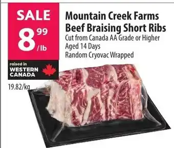 Mountain Creek Farms Beef Braising Short Ribs per lb