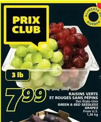 IGA Raisins vets et rouges sans pépins offer