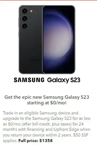 Rogers SAMSUNG Galaxy S23 offer