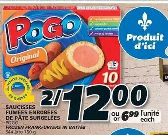 IGA Saucisses fumées enrobées de pâte surgelées offer