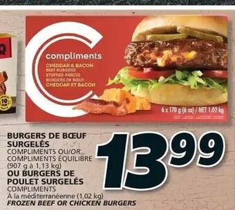 IGA Burgers de bœuf surgelés offer