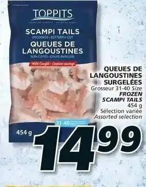 IGA Queues de langoustines surgelées offer