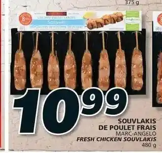 IGA Souvlakis de poulet frais offer