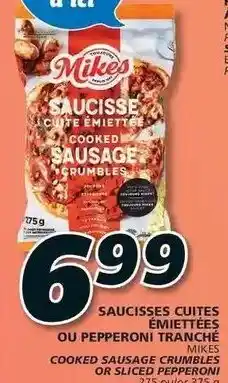 IGA Saucisses cuites émiettées ou pepperoni tranche offer