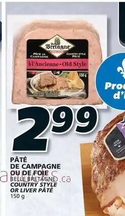 IGA Pâté de campagne ou de foie offer