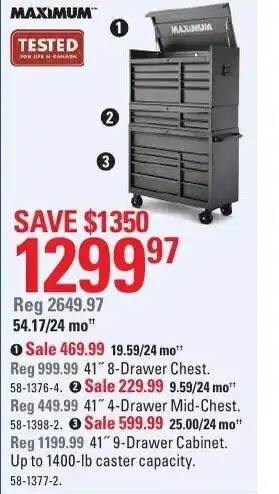 Canadian Tire 8-Drawer chest offer