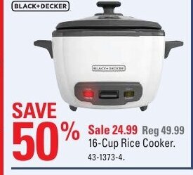 Canadian Tire 16-Cup rice cooker offer