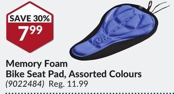 Princess Auto Memory foam bike seat pad offer