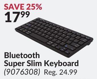 Princess Auto Bluetooth super slim keyboard offer