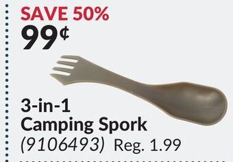 Princess Auto 3-in-1 camping spork offer