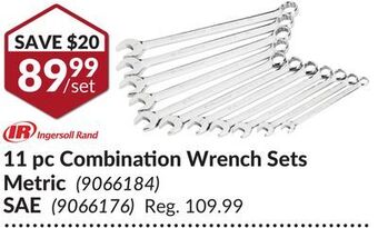Princess Auto 11 pc combination wrench sets offer