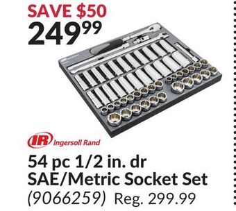 Princess Auto 54 pc 1/2 in. dr sae/metric socket set offer