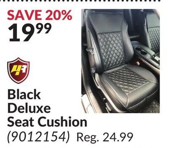 Princess Auto Black deluxe seat cushion offer