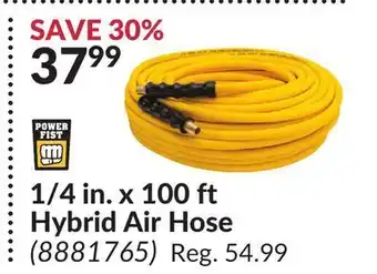 Princess Auto 1/4 in. x 100 ft hybrid air hose offer