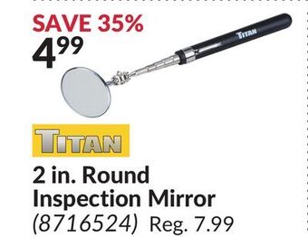 Princess Auto 2 in. round inspection mirror offer